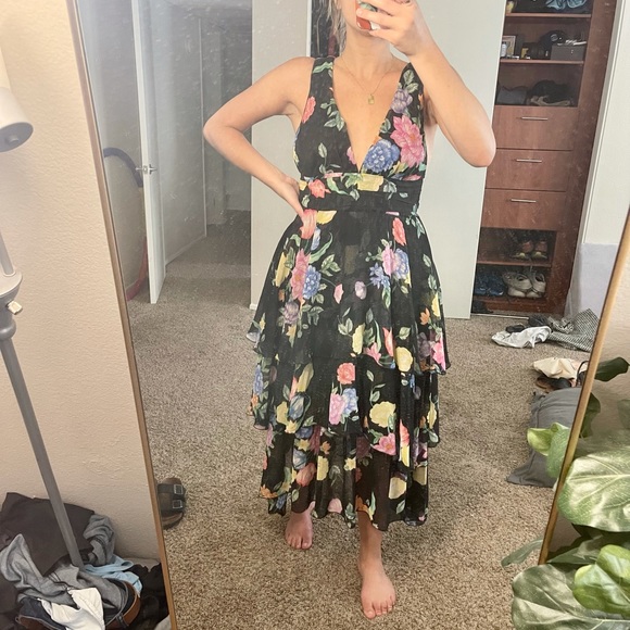🌸Topshop Freida Floral Tiered Dress🌸 - Picture 5 of 5